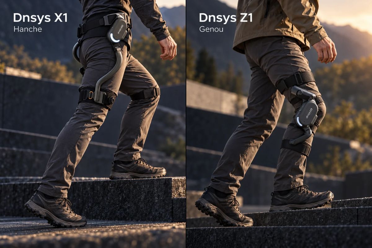 Dnsys X1 ou Z1 : exosquelette de hanche ou de genou, lequel choisir ? - EXOSTARS Image