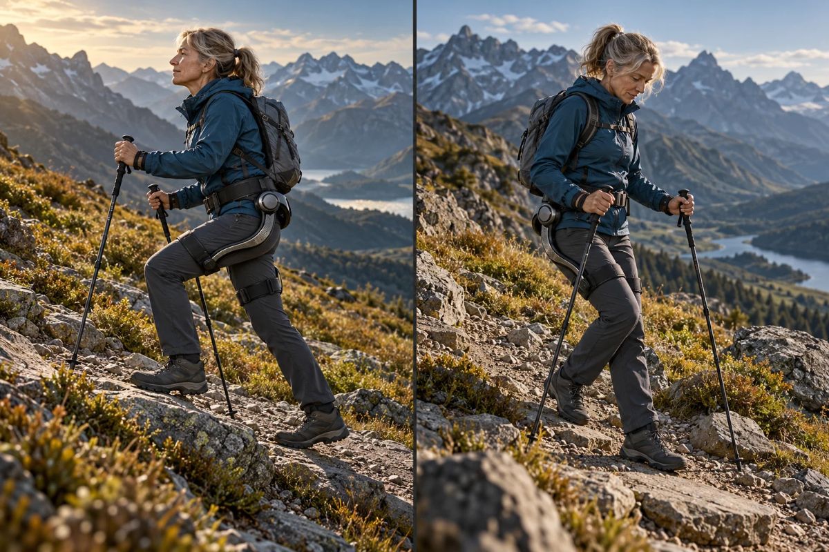 Exosquelette et dénivelé : l'assistance en montée et en descente - EXOSTARS Image