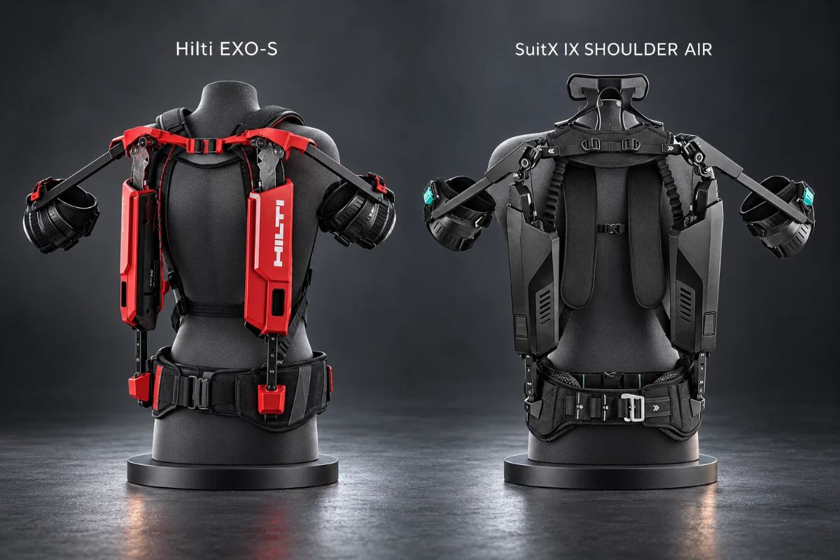 Hilti EXO-S vs SuitX IX SHOULDER AIR : quel exosquelette d'épaule ? - EXOSTARS Image