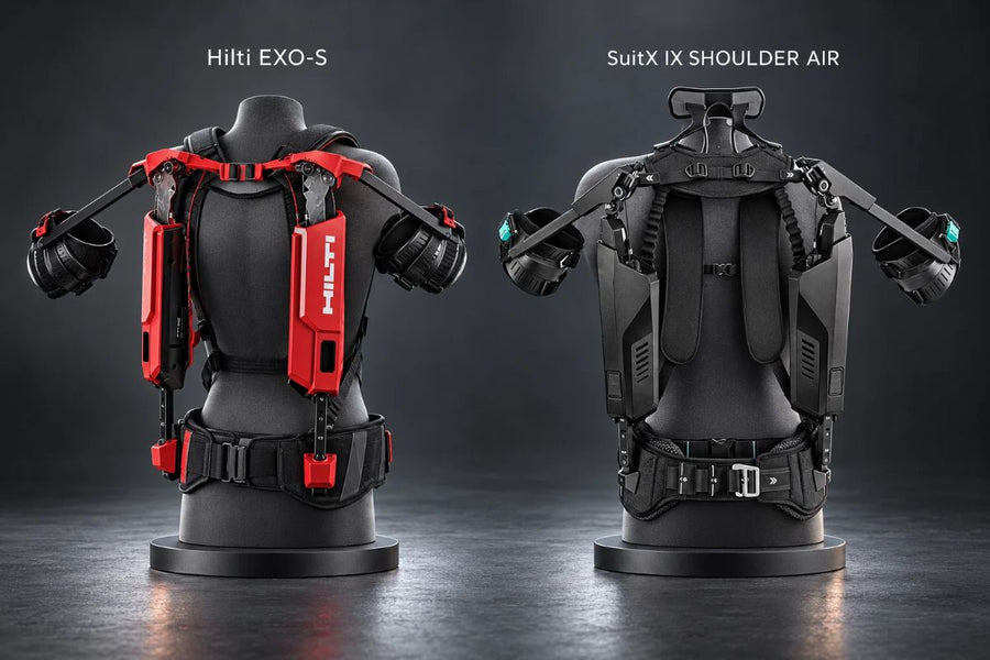 Hilti EXO-S vs SuitX IX SHOULDER AIR : quel exosquelette d'épaule ? - EXOSTARS