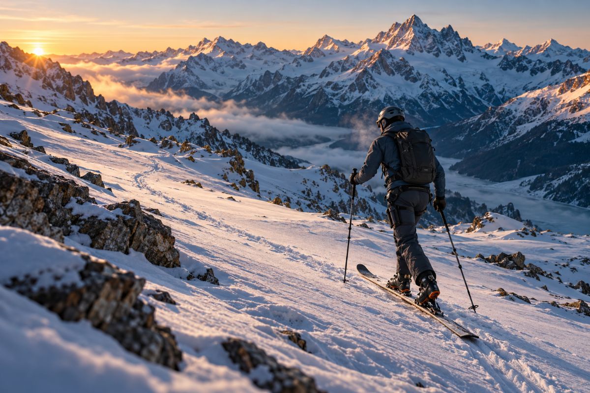 Ski de randonnée avec un exosquelette : modèles, précautions, matériel - EXOSTARS Image
